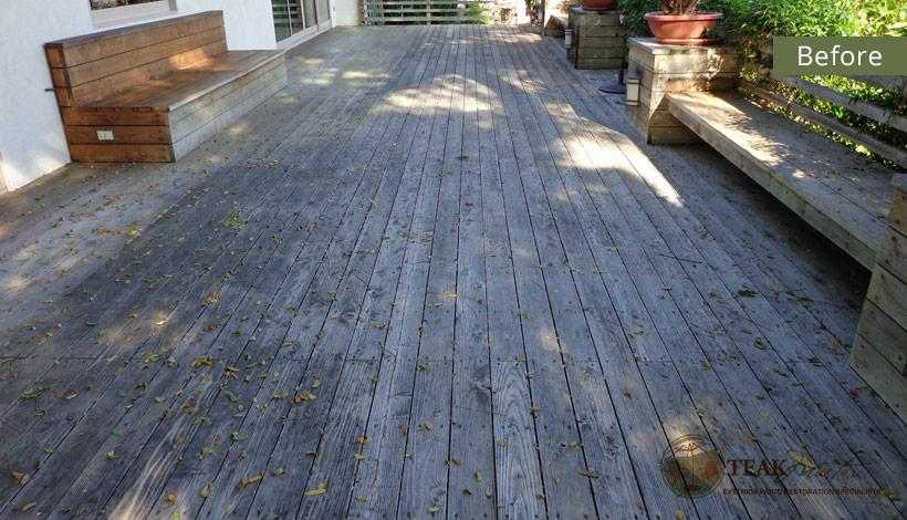 An aging deck